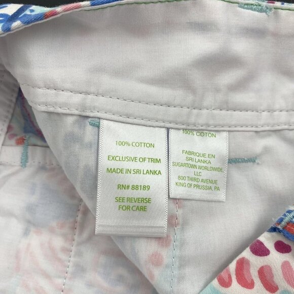 Lilly Pulitzer Womens Walsh Shorts Size 2 Cotton Shell Me About It Novelty Print - Picture 6 of 10